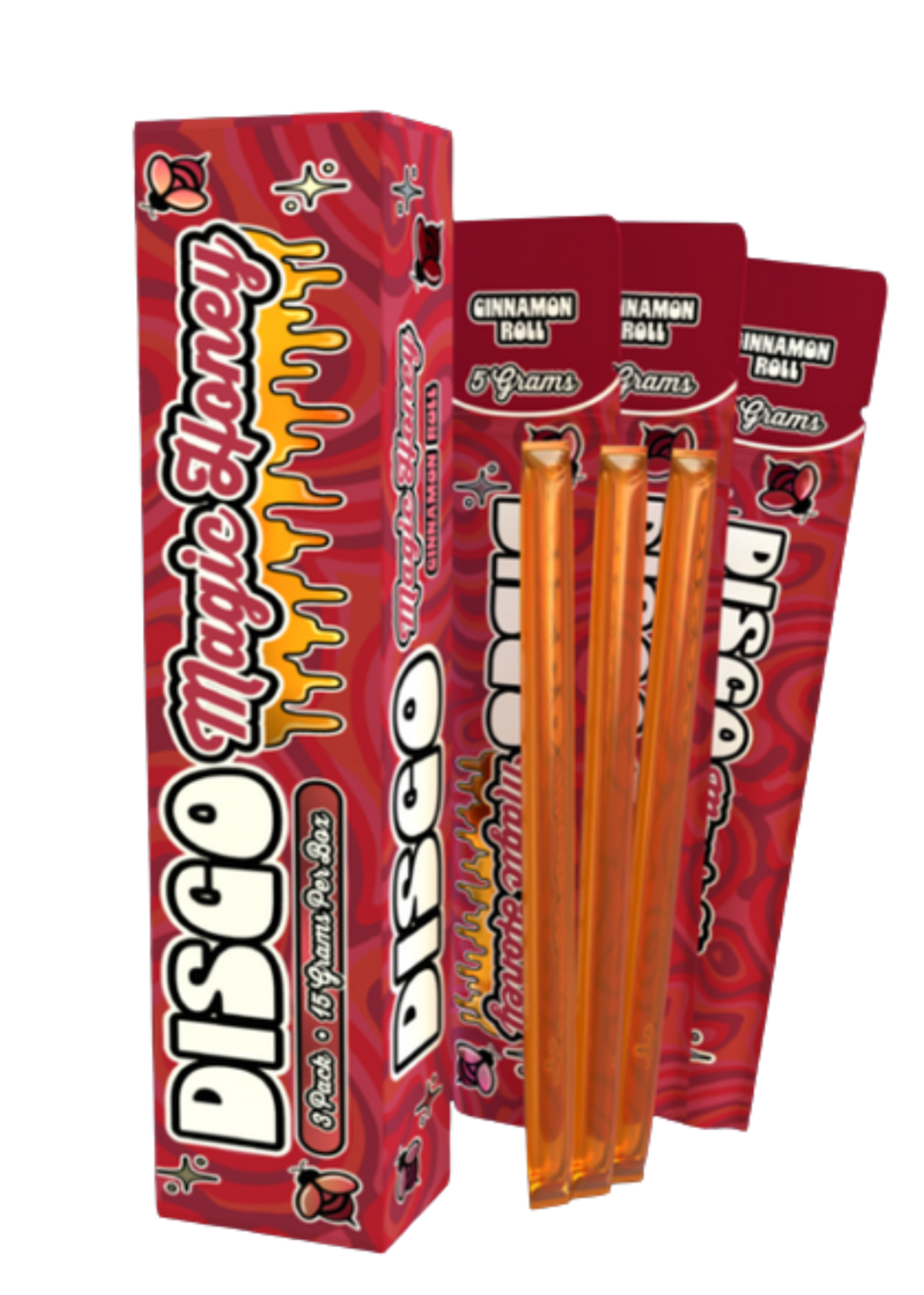 Disco Magic Mushrooms Box of 3 Disco Magic Honey Cinnamin Roll