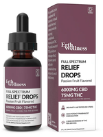 Erth Erth Full Spectrum CBD Oil Extract Tincture-Passion Fruit-6000mg THC