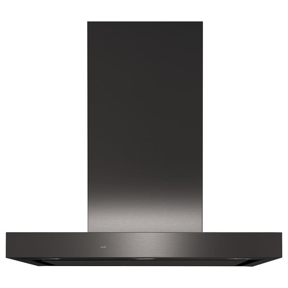 ge range hood black stainless