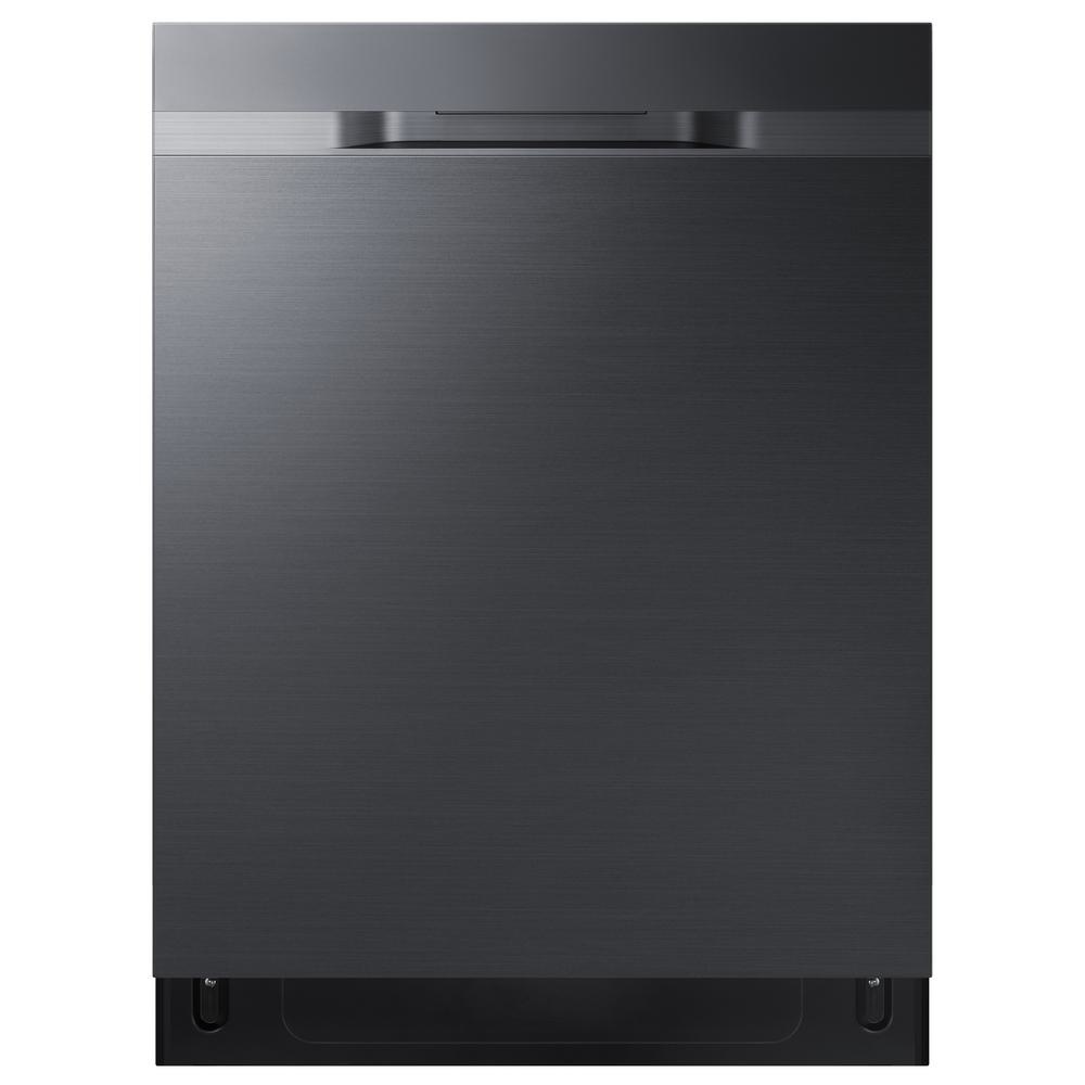 black integrated dishwasher
