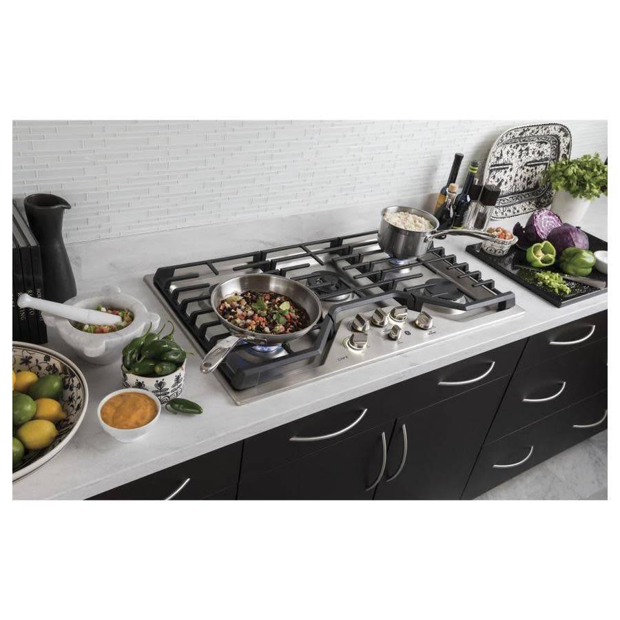 Ge Cafe 36 Gas Cooktop Stainless Smart Buy Appliance Outlet