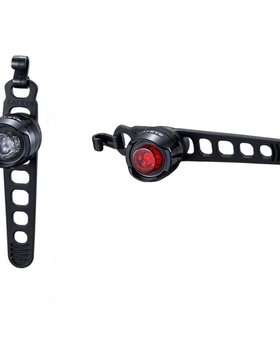 Cateye Lightset Orb Rc Front/ Rear Black