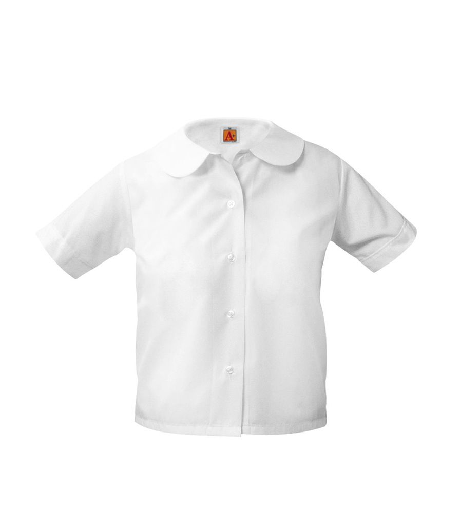 white short sleeve blouse