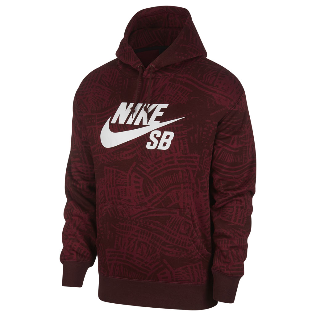 nike sb hoodie maroon