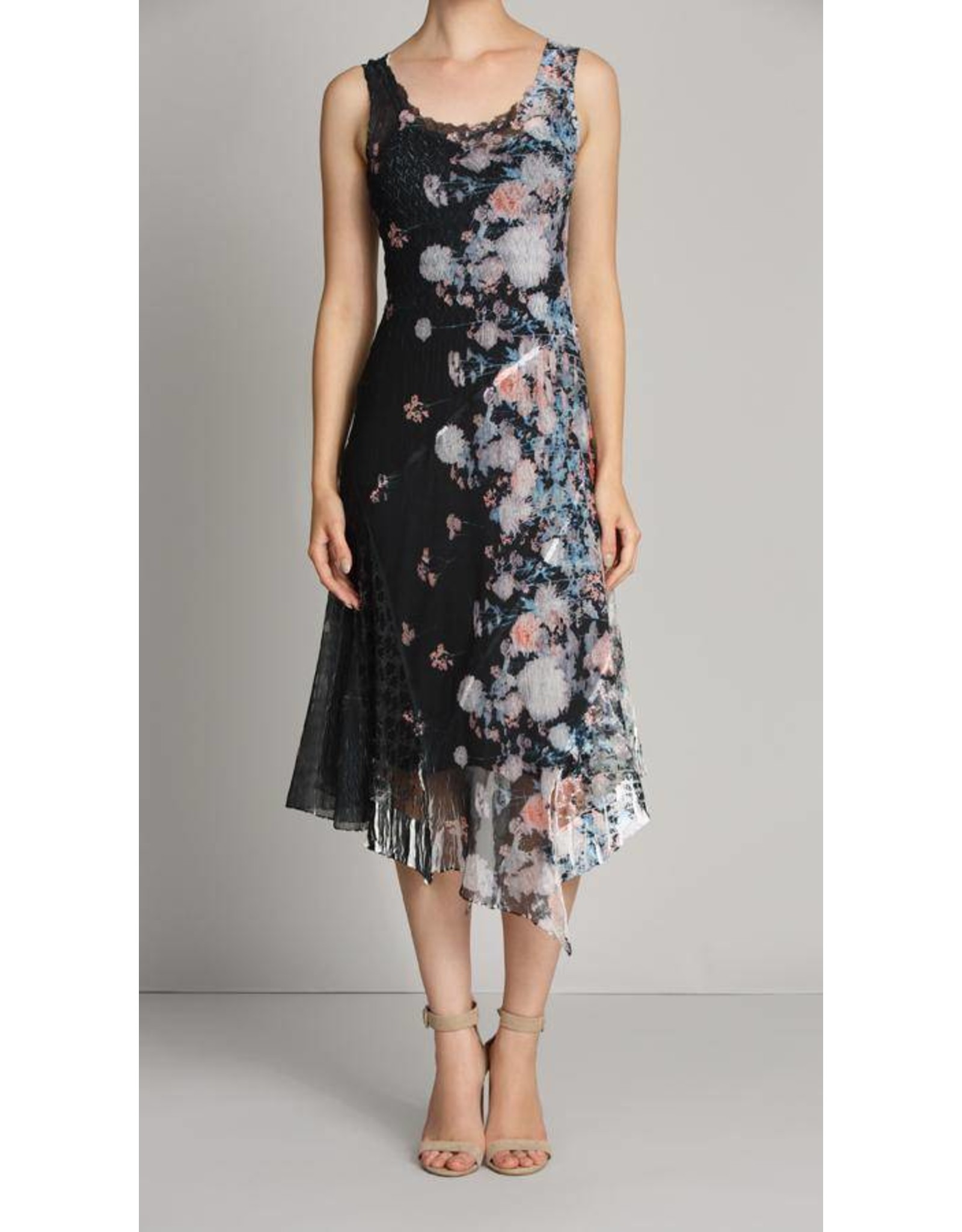 Komarov Asymmetric Hem Dress