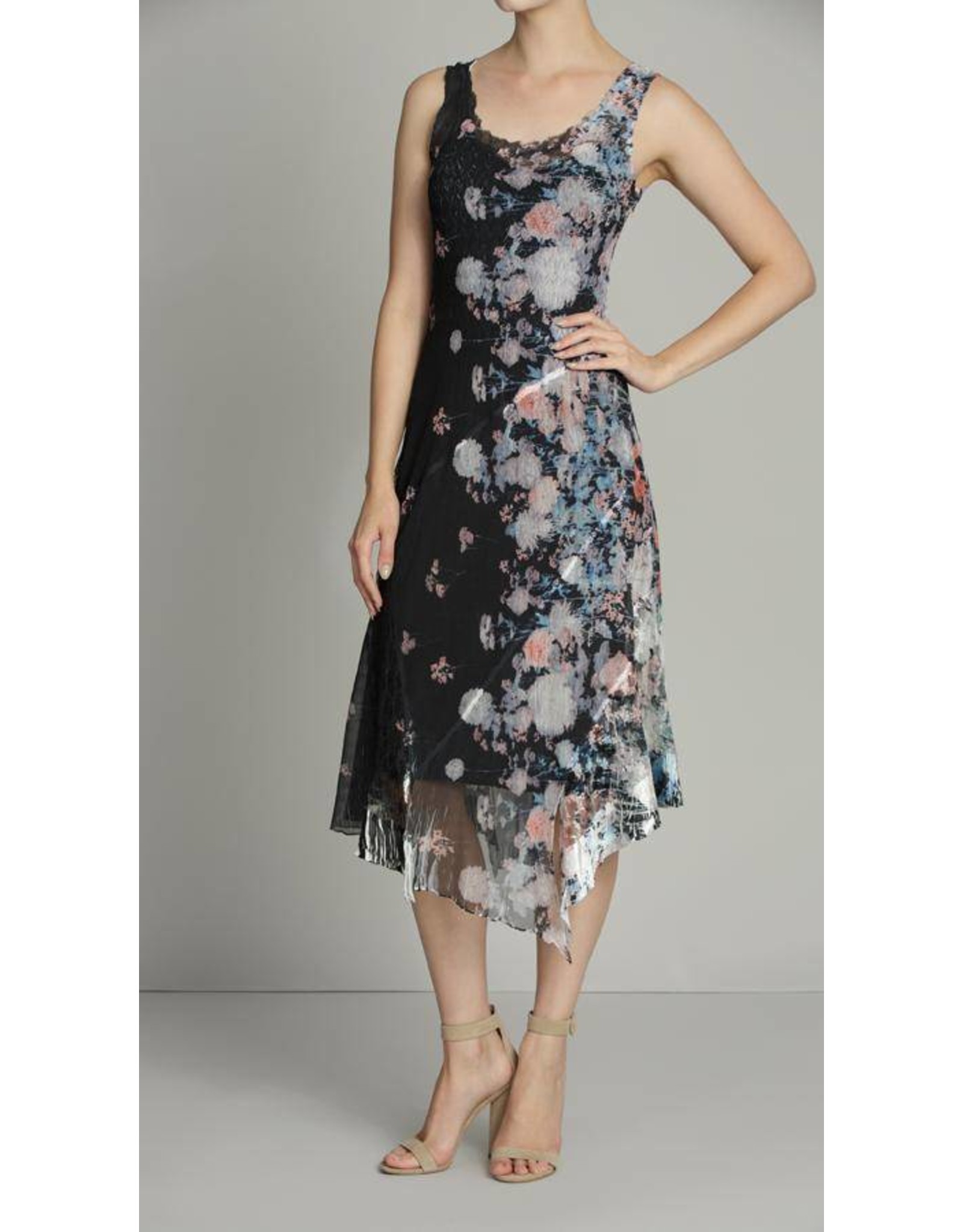 Komarov Asymmetric Hem Dress