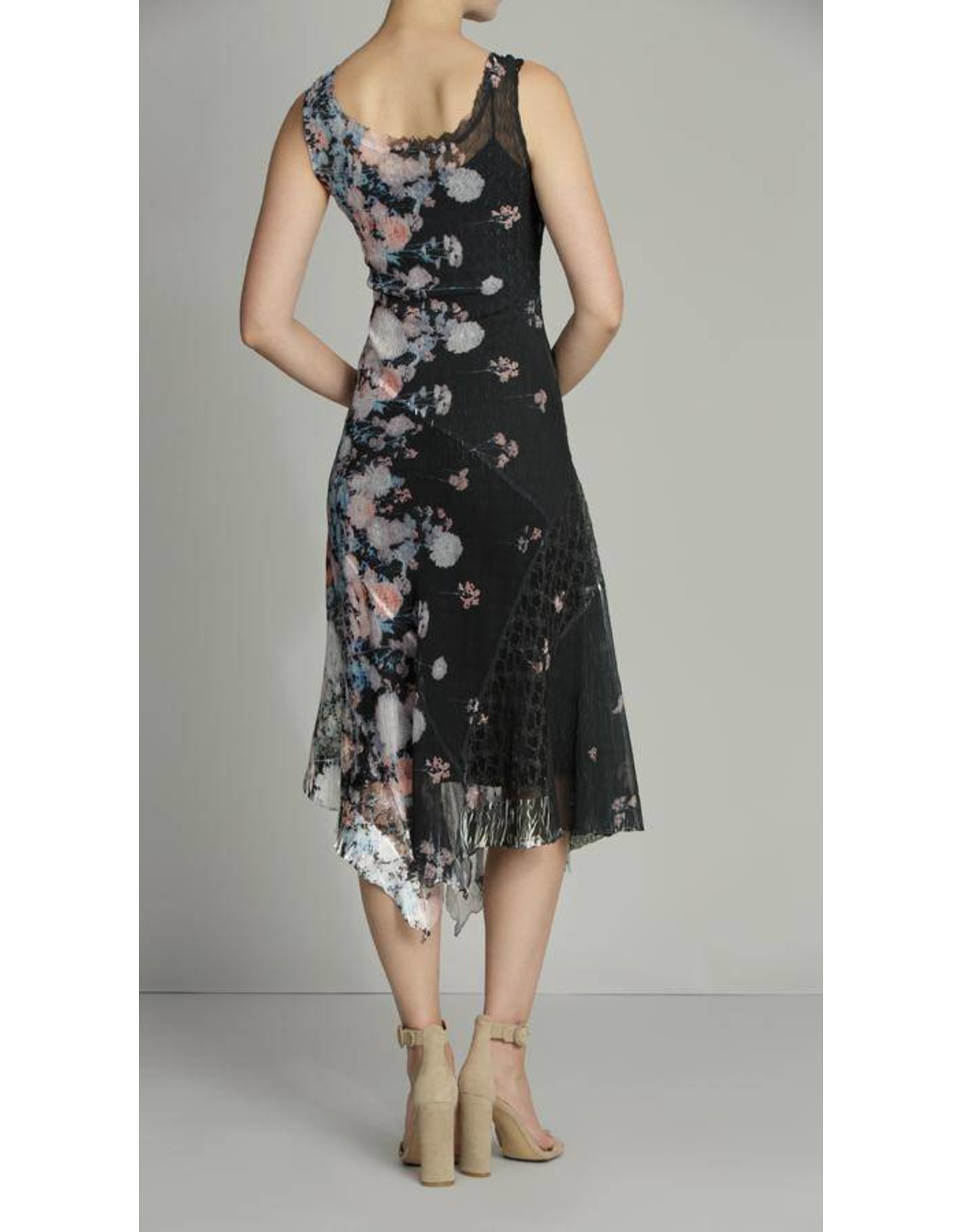 Komarov Asymmetric Hem Dress