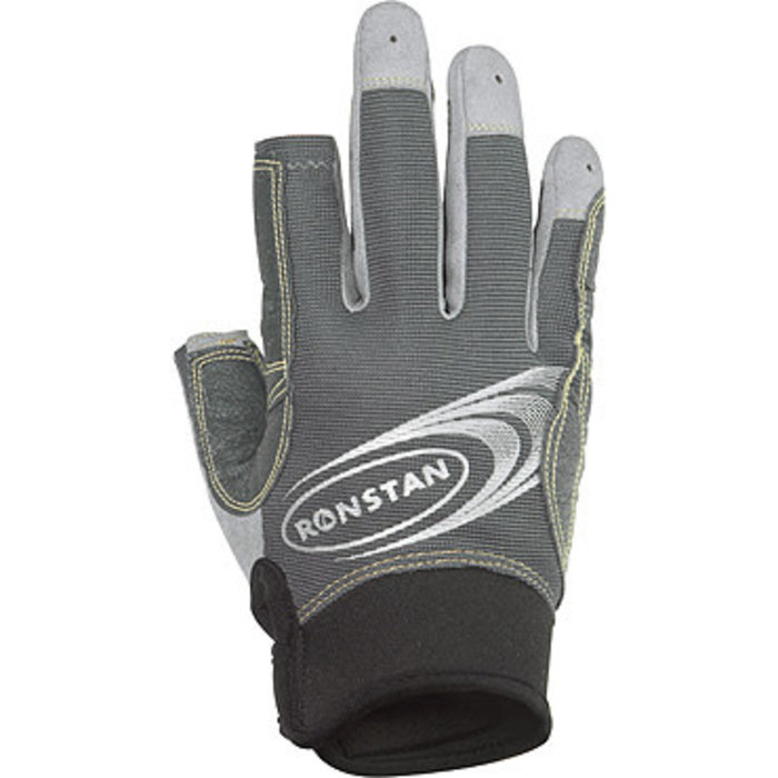 Ronstan Sticky Race Glove 3 Finger, Grey