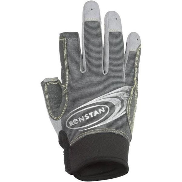 Ronstan Sticky Race Glove 3 Finger, Grey