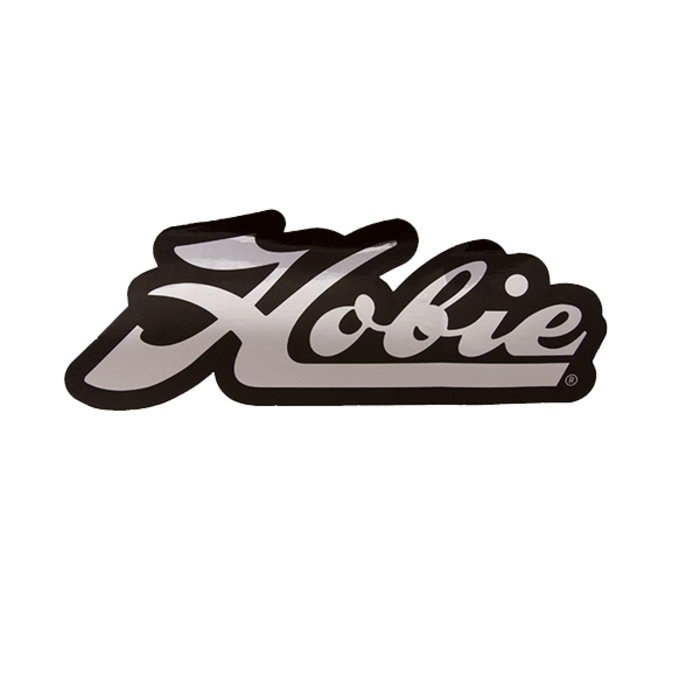 Hobie DECAL, HOBIE SCRIPT CHROME/BLK
