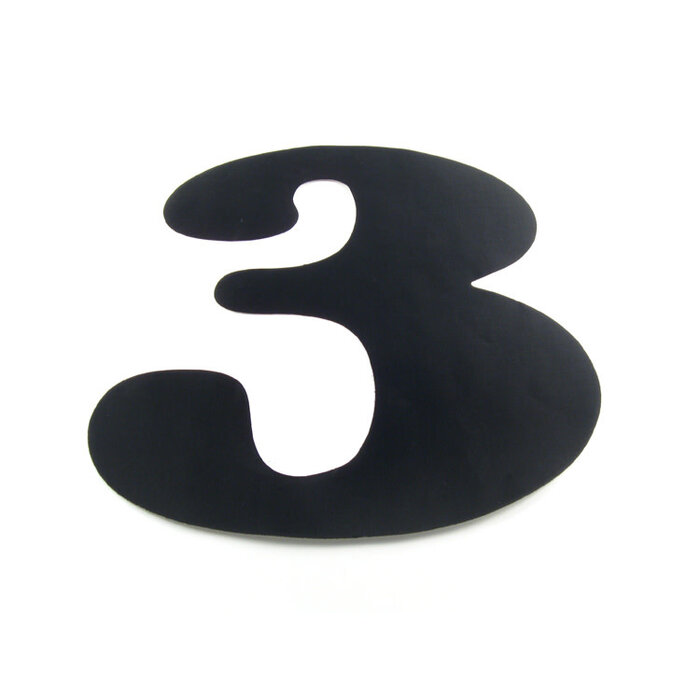 Hobie SAIL NUMBER 14" #3 BLK.