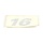 DECAL "16" SLVR