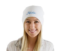 Hobie HAT, BEANIE WOMEN'S WHT w/LT B