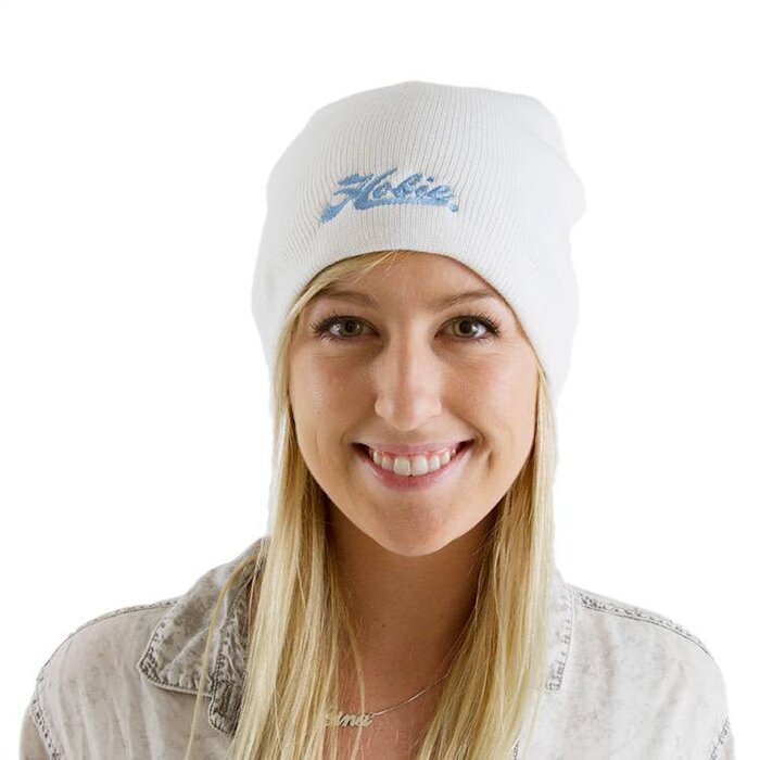 Hobie HAT, BEANIE WOMEN'S WHT w/LT B