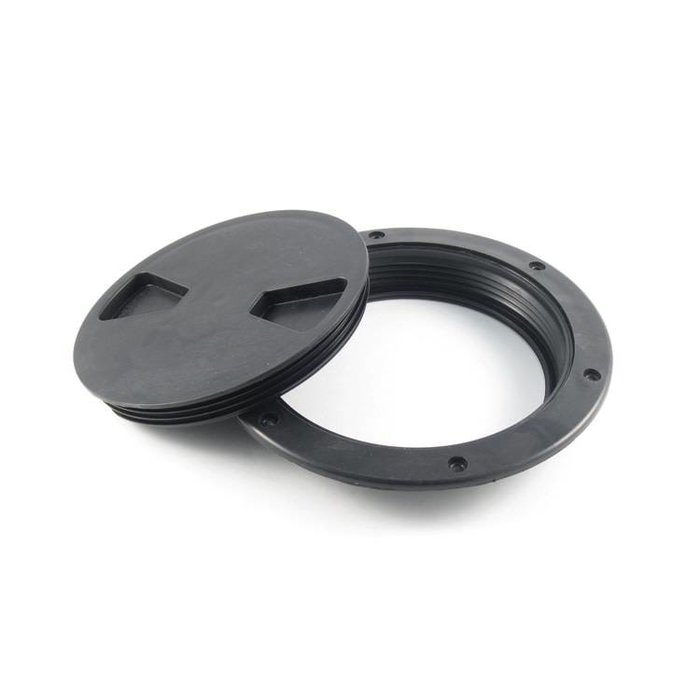 Hobie SCREW-IN DECKPLATE 6" BLACK W/