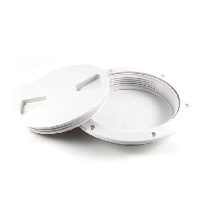 Hobie SCREW-IN DECKPLATE 6" WHITE W