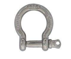 SHACKLE, BOW W/SCREW PIN,1/4in