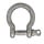 SHACKLE, BOW W/SCREW PIN,1/4in