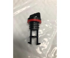 DRAIN PLUG, RUBBER, BLACK, 420