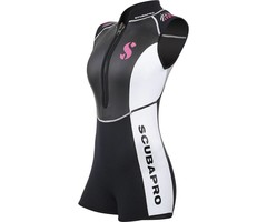 ScubaPro Hybrid Shorty 2mm Women's Front Zip Sleeveless  - Black/White
