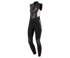 ScubaPro Hybrid Steamer  Front Zip 3mm Womens Sleeveless - Black/White