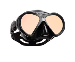 ScubaPro Spectra Mini w/Mirrored Lens - Black/Silver - Black Skirt
