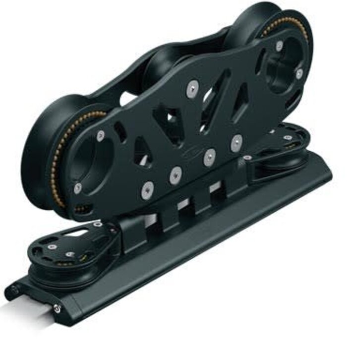 Ronstan S42 Traveller Car 435mm, Stirrup, 2x 125mm Sheaves