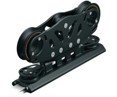 Ronstan S55 Traveller Car, 470mm, Stirrup 2x 150mm Sheaves