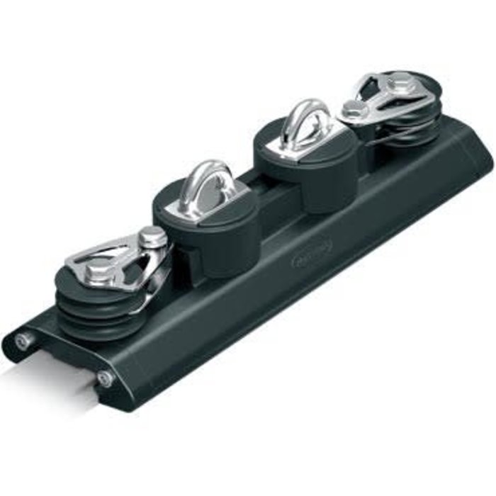 Ronstan S42 Traveller Car 340mm, 2x Padeye, ControlSheaves