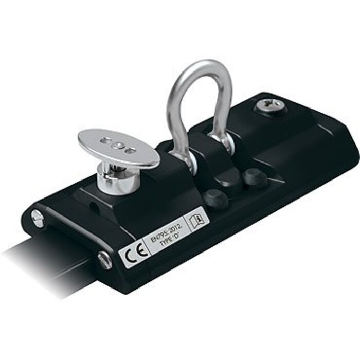 Ronstan Series 22 Single Car with stop, BLACK Certified Rail System