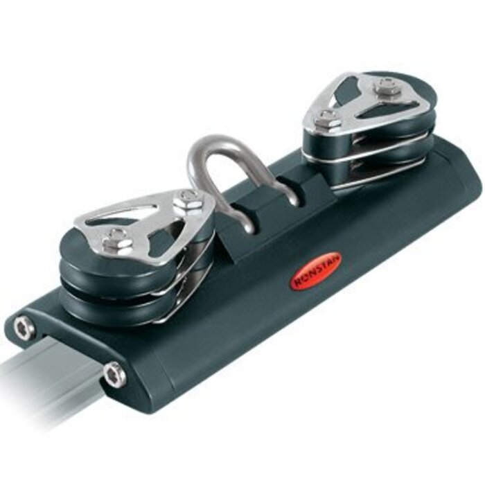 Ronstan Series 26 Traveller Car, 205mm, Shackle, 4 Control Sheaves