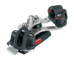 Ronstan Series 19 Traveller Car, 85mm, 4 Control Sheaves, 2 Cleats