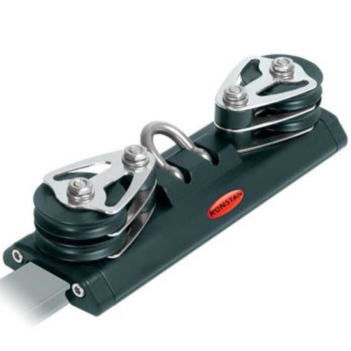 Ronstan Series 22 Traveller Car, 180mm, Shackle, 4 Control Sheaves