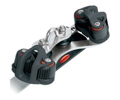 Ronstan Series 22 Traveller Car, 125mm, 2 Control Sheaves, 2 Cleats