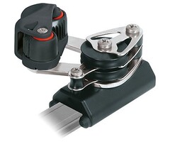 Ronstan Series 26 Control End, Double Sheave & Becket, Cleat