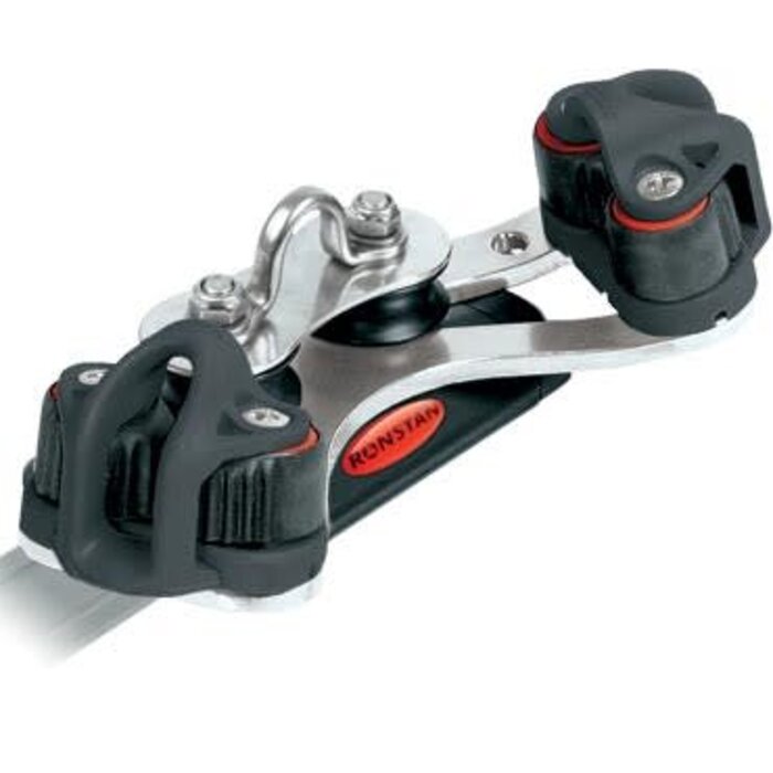Ronstan Series 19 Traveller Car 85mm 2 Control Sheaves 2 Cleats