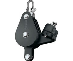 Ronstan Block, Triple,75mm Sheave, Becket, Cleat, Swivel Head
