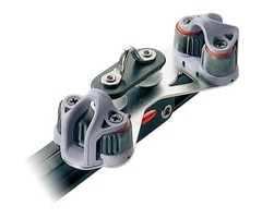 Ronstan Series 19 I-Beam Car, Single Control Sheaves, 2 Cleats