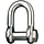 Shackle, Standard Dee, Pin 5/8”, L:45mm, W:26mm