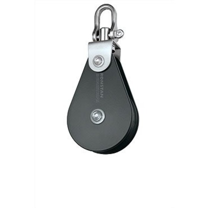 Ronstan Block, Single, 60mm Sheave, Swivel Shackle Head