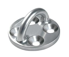 Ronstan Pad Eye, Round Base, 4XM10 (3/8”) Holes