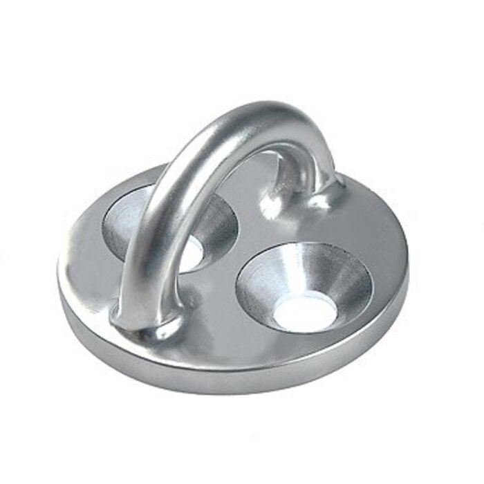 Ronstan Pad Eye, Round Base, 2XM6 (1/4") Holes