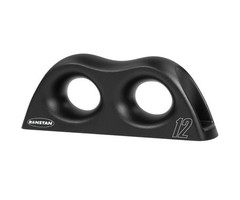 Ronstan Low Friction Fairlead, Double, Aluminum, Black, 12mm