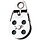Wire Block, Ferrule Eye, Nylatron Sheave