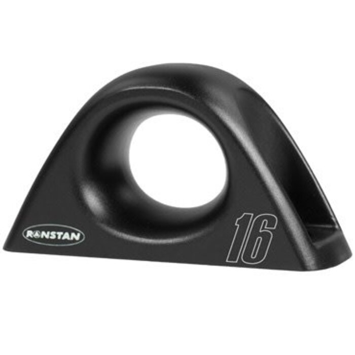 Ronstan Low Friction Fairlead, Single, Aluminum, Black, 16mm