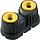 Medium ‘C-Cleat’ Cam Cleat Fluoro-Yellow, Black Base