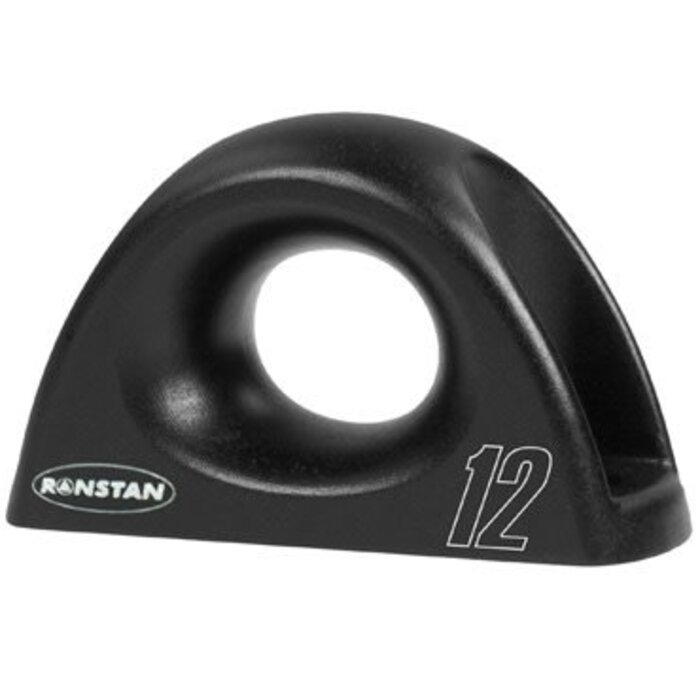 Ronstan Low Friction Fairlead, Single, Aluminum, Black, 12mm
