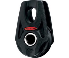 Ronstan Series 30 Orbit Block, Single & Becket, Fixed Head