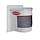 Drink holder. White PVC with Mesh