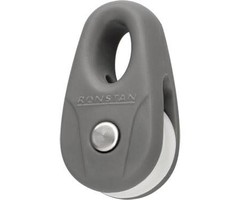 Ronstan KiteBlock, Grey, White Sheave (RETAIL PACK, 2 BLOCKS)